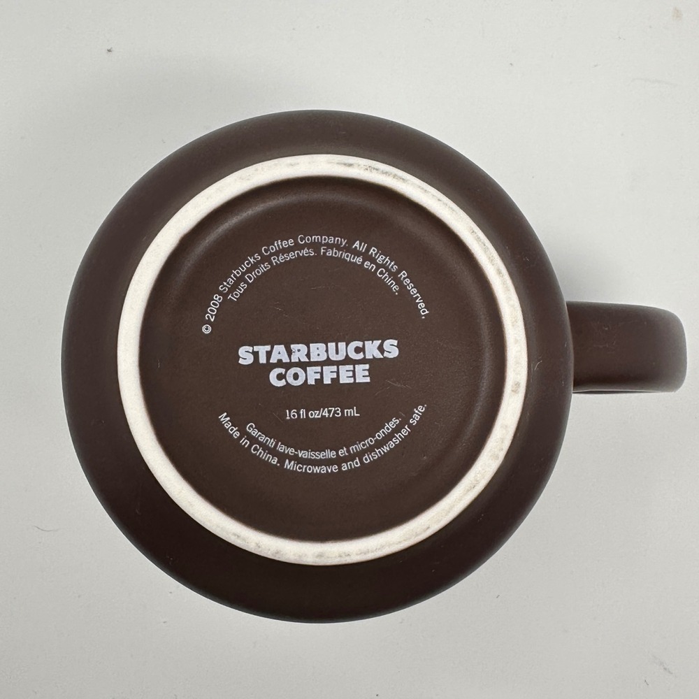Starbucks Pike Place Market Seattle 1971 Heritage Siren Mug Brown 16oz 2008 - Picture 5 of 10